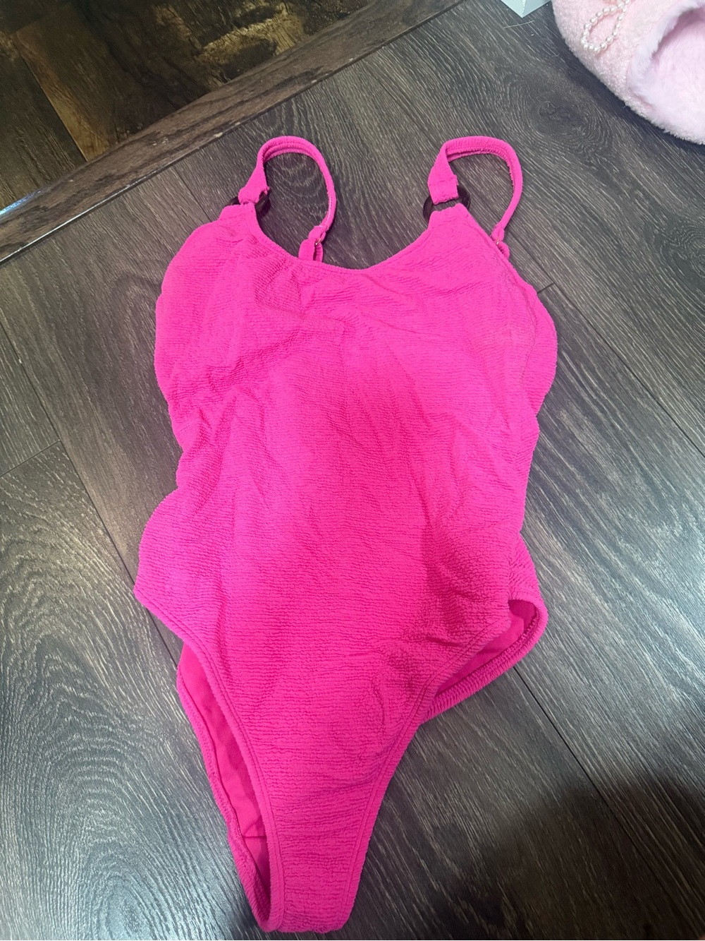 Girls Hot Pink One-Piece Swimsuit